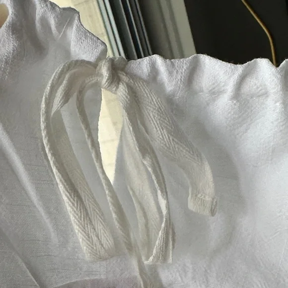 White Button-Down Linen Dress - Picture 2 of 5